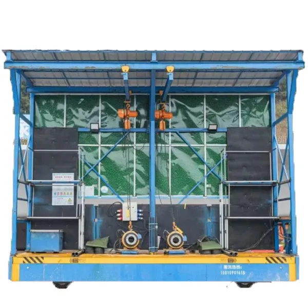 Remote Controlled 10 Ton Prestressing Tensioning Trolley For Highway Bridge Cap‑Beam Construction