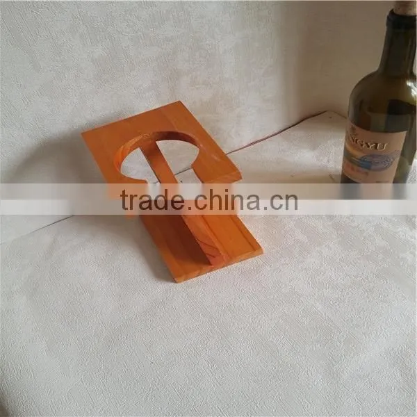 Wooden Wine Bottle Rack, Wine Bottle Display Shelf, Single Bottle Holder Wine Rack photo-2
