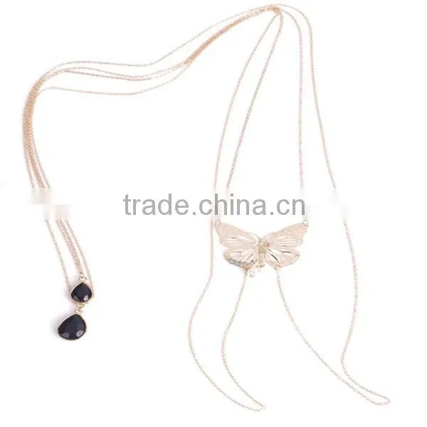 2015 New Products Sweet Shoulder Dish Butterfly Pearl Tassel Size Droplets Sexy Body Chain photo-4