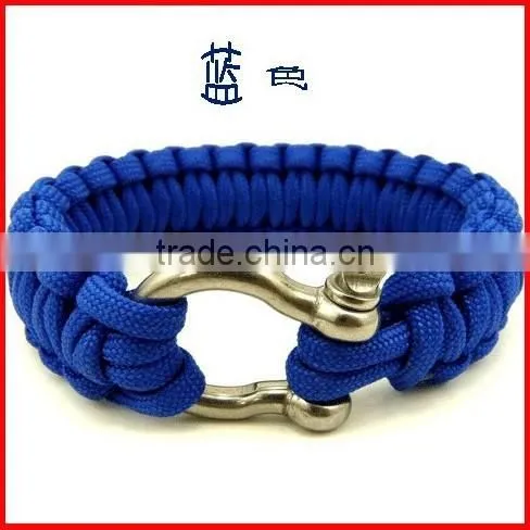 Fashion 2 Color Gold Adjustable Stainless Steel Paracord Bracelet Buckle photo-2