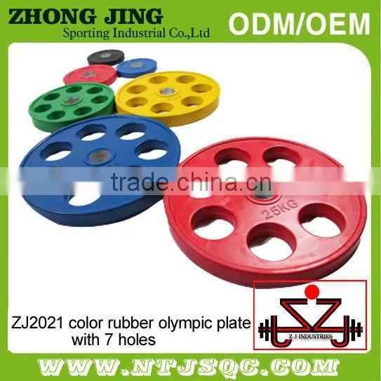 Colourful Rubber Weight Plate for Olympic Exercise photo-3