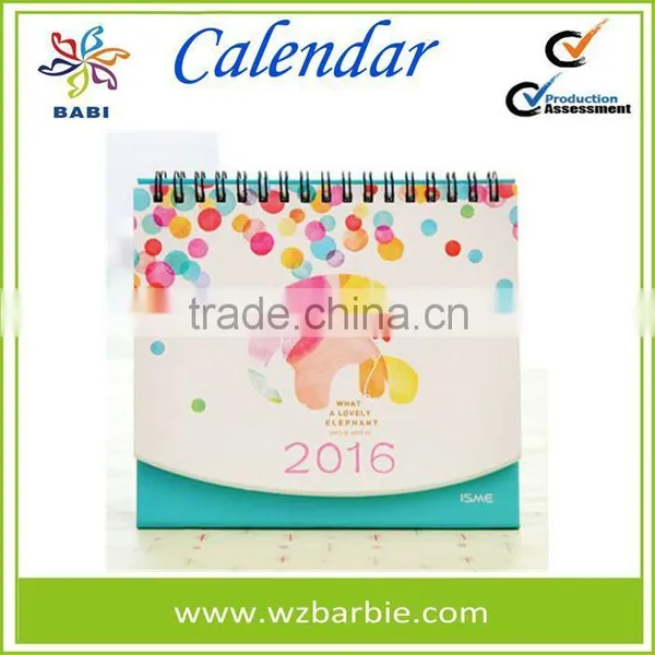 Unique Cute Elephant Spiral Desk Calendar photo-3