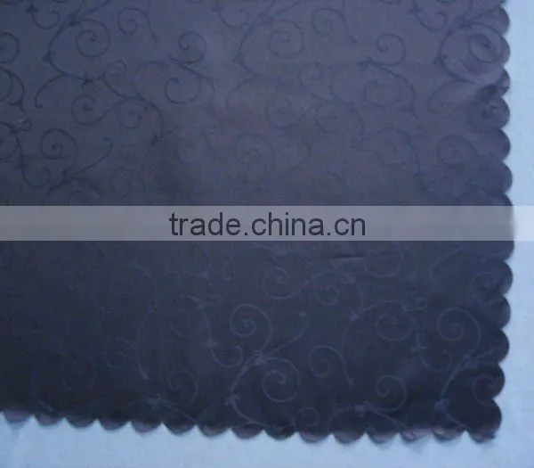 Blue jacquard table lines
