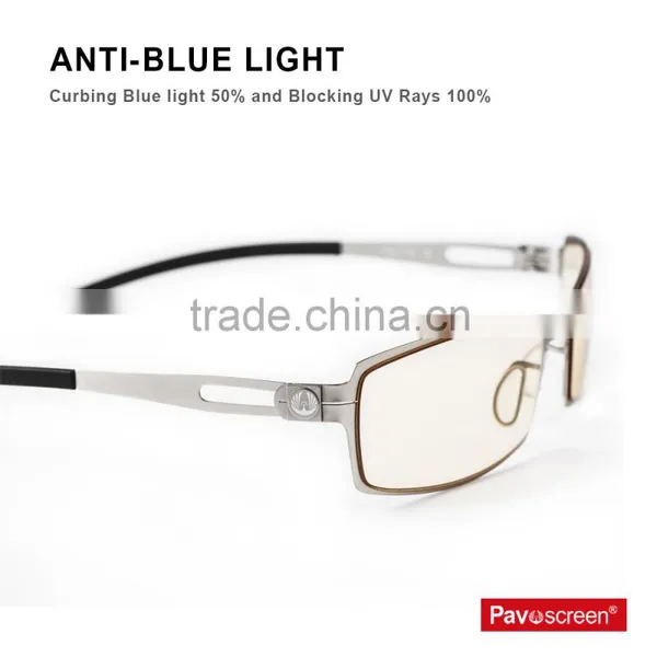Pavoscreen Hi Index 1.67 Good Anti Blue Light Glasses Spectacle Anti Blue Ray Optical Lens Glasses Frame Use for Drivers Officer