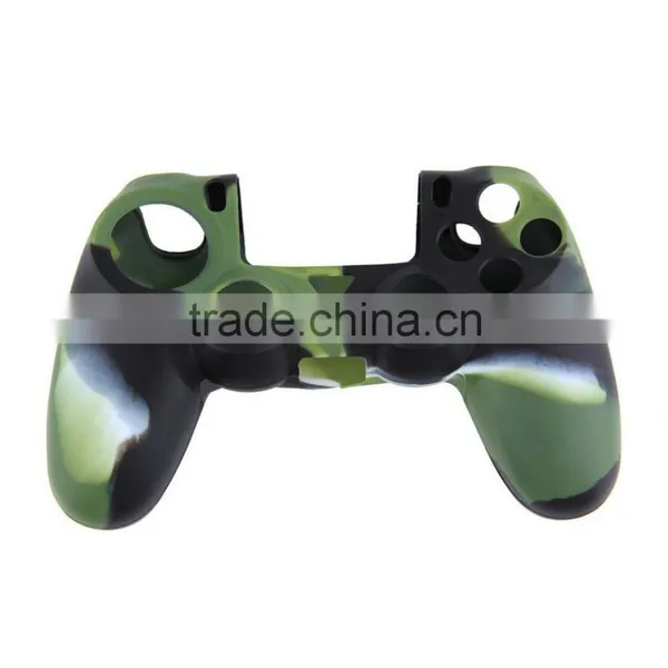 Army Green Camouflage Soft Silicone Cover Case Skin for SONY playstation 4 PS4 Dualshock 4 Controller