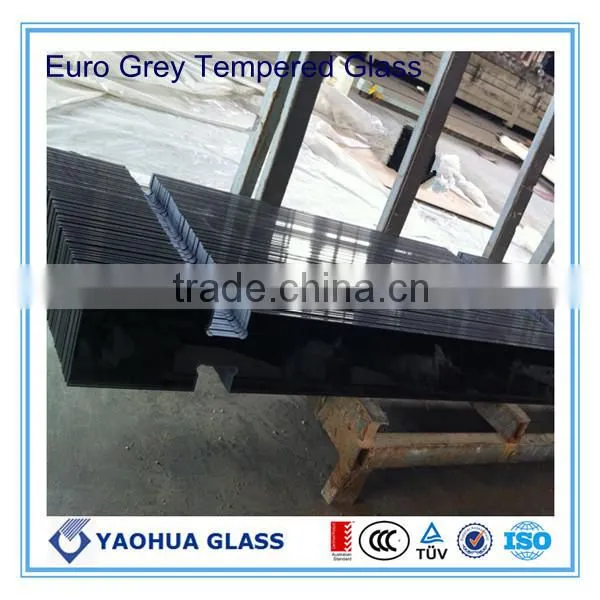 10mm Tinted HS Glass Fencing With Water Cutting and Cutout photo-3