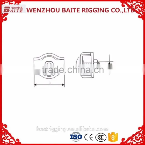 Rigging Hardware Stainless Steel FASTENERS Simplex Single Wire Rope Clip photo-3