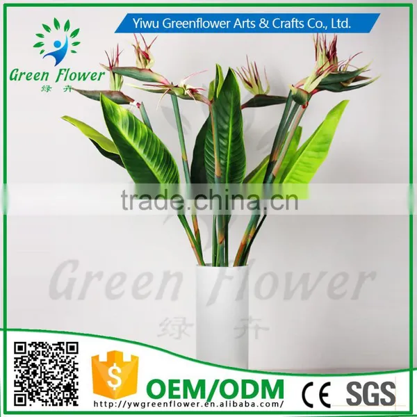 Greenflower 2016 Real Touch PU Latex Artificial Flowers Strelitzia Reginae for Gift Weddings Decorations photo-4