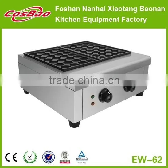 Industrial Takoyaki Griller Equipment Gas 3-Head Fishball Cooker/ Japanese Octopus Maker GW-63 photo-3