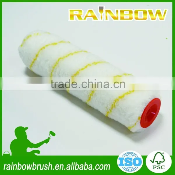 Yellow Stripe Polyamide European Style Paint Roller Brush