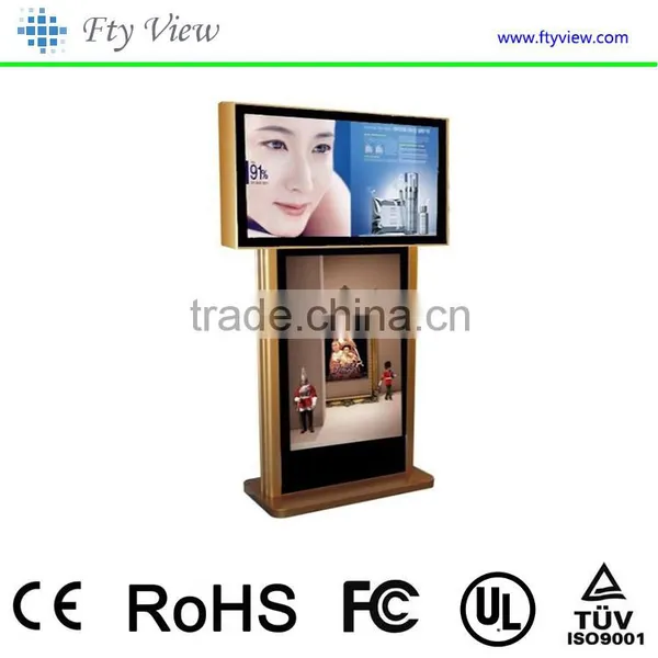 55 Inch Double Touch Screen Lcd Advertisement Display Wifi ad Player Smart Interactive All in One pc Kiosk Supplier's Choice photo-4