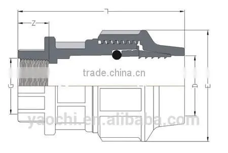 PP Compression Fitting Thread Female Coupling photo-2