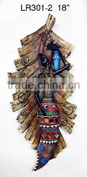 Wholesale Polyresin Leaf Shape Wall Hanging photo-3