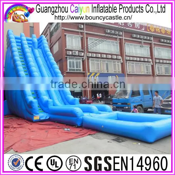 Blue Giant Inflatable Wate Slide With Pool For Sales photo-2