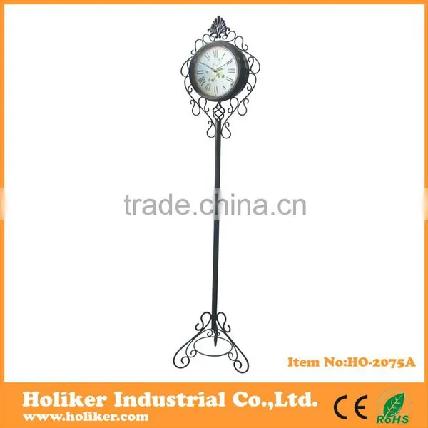 1.4m High Metal Stand Clock With Day and Date Display photo-4