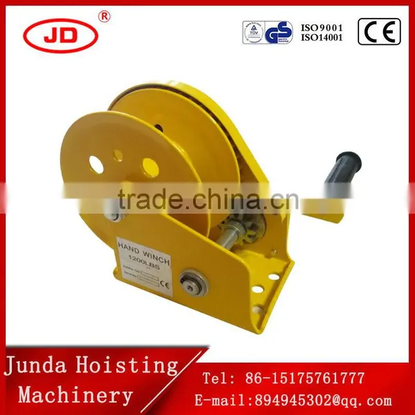 Instock Small Size Light Weight P1200 LBS Portable Hand Small Manual Brake Winch Hand Winch photo-3