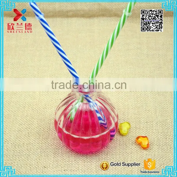 Pumpkin Shape of Glass Aroma Diffuser Bottle With Cork photo-5