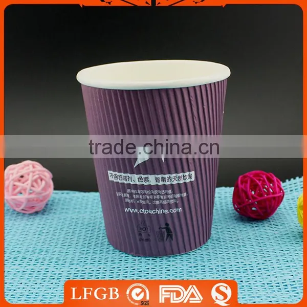 New Style Good Heat-Insulated Corrugated Ripple Wall Paper Cup,corrugated Paper Cup photo-5