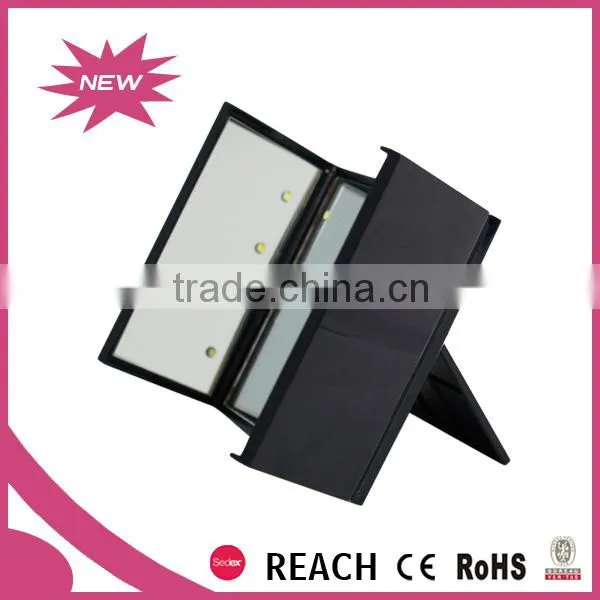 Three Side Plastic LED Lighted Traveling Make up Mirror photo-2