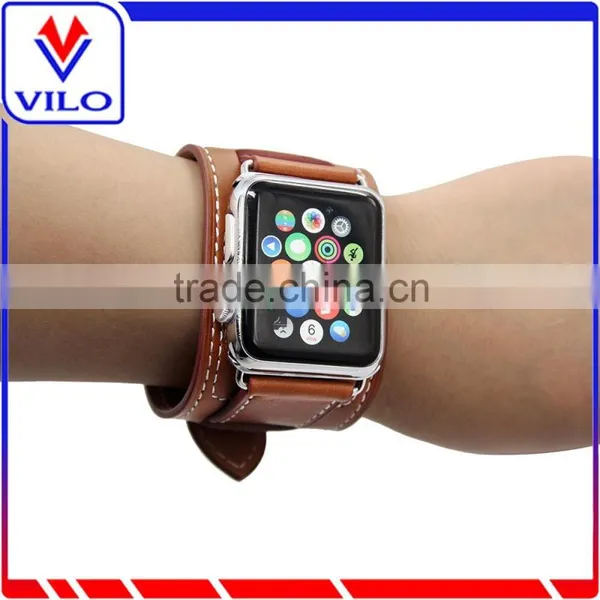 Genuine Leather Watch Band For Apple Watch Cuff Band, For Apple Watch Leather Watch Strap photo-5