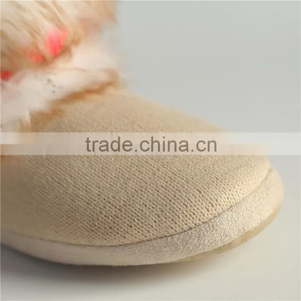Girls Comfortable Slipper Knit Boots photo-5