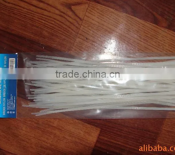 Good Quality Heat-resisting:94v-2 Self-locking 4.8*300 PA66 Nylon Cable Ties Tensile Strength:50lbs photo-2