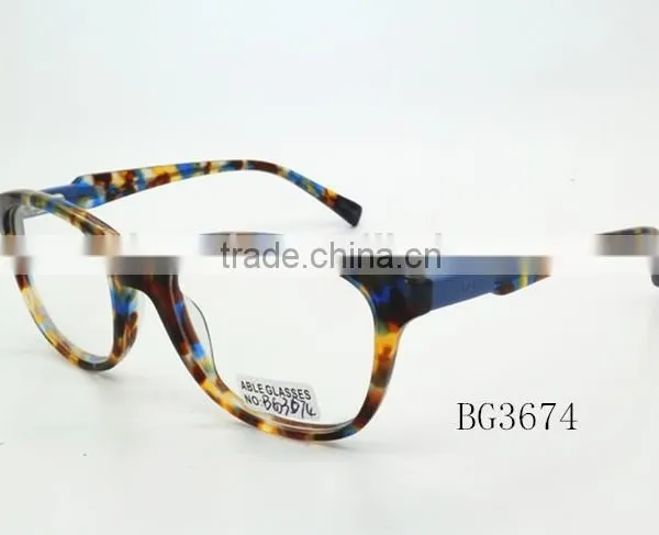 Fashion Multi-color Frame Lady Acetate Optical Frame Eyewear photo-2
