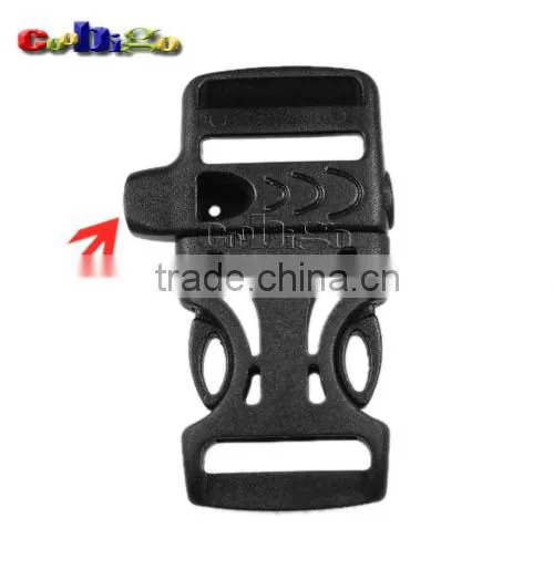 Black Emergency Survival Whistle Buckles For Paracord Bracelets #FLC007-A/B photo-3