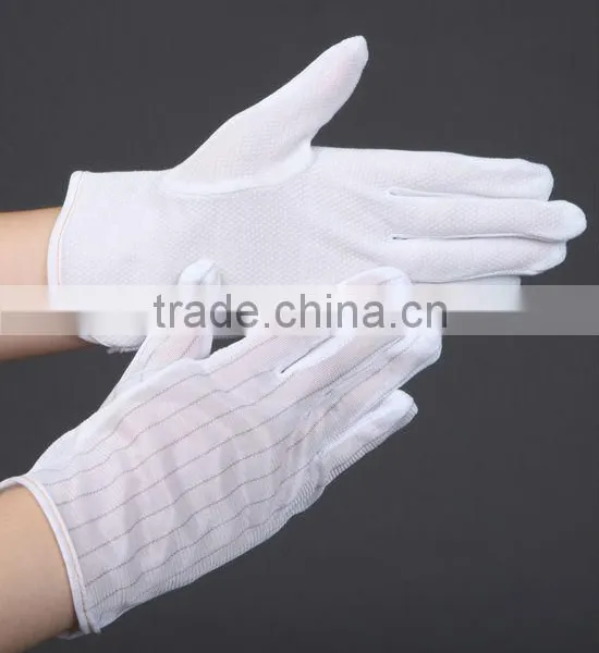 ESD Anti-slip Gloves; Anti-static ESD Gloves;pvc Dotted ESD Gloves photo-4