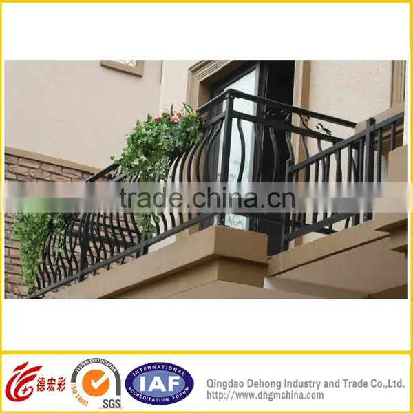 Factory Price Customized Power Coated Wrought Iron Balcony Railing With Arch Designs photo-6