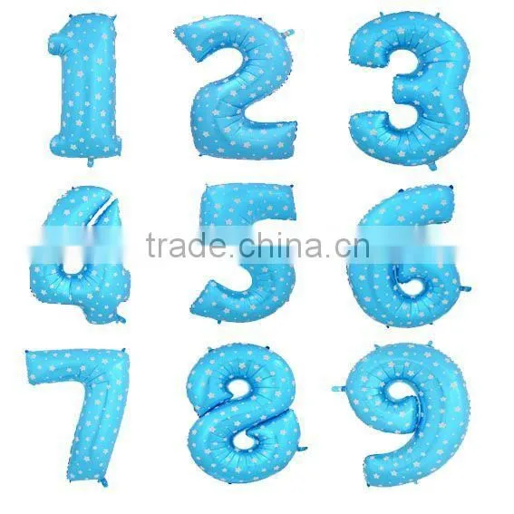 16 '' Number Balloons Pink Number Foil Balloon Wedding &Party Decorate Globos photo-2