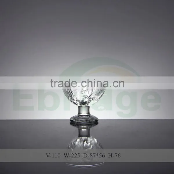 Diamond Embossment Glass Ice Cream Cups photo-2