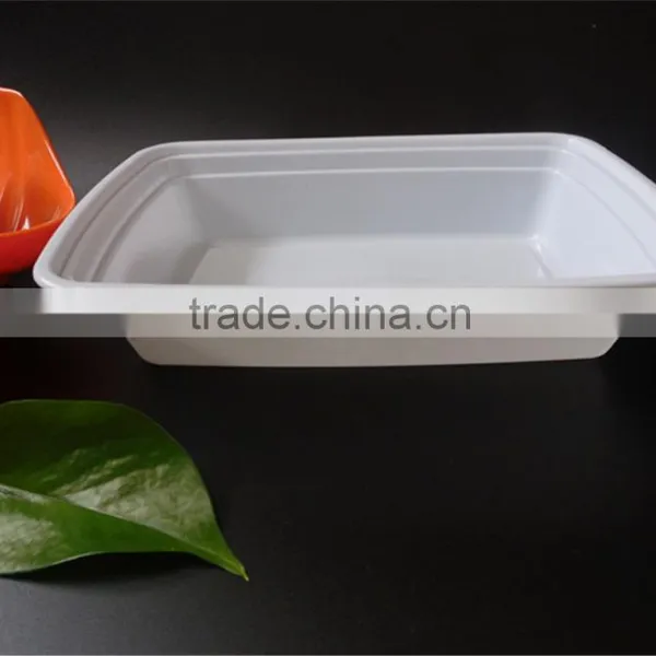 Inquiry 700ml Squarel Packaging SuShi Lunch Boxes Dispoable Plastic Food Packaging Containers With Lid