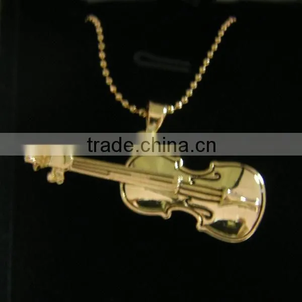 18k Gold Plated and Platina Plated White Gold Necklace photo-5