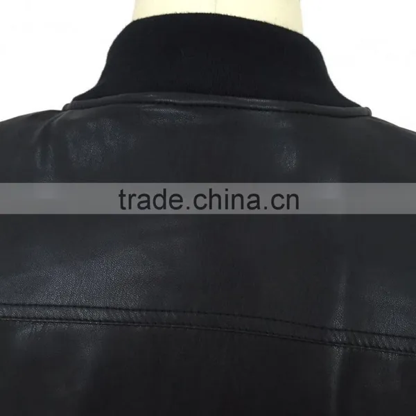 2016 Modern Style Spring and Autumn Men PU Leather Jacket photo-3
