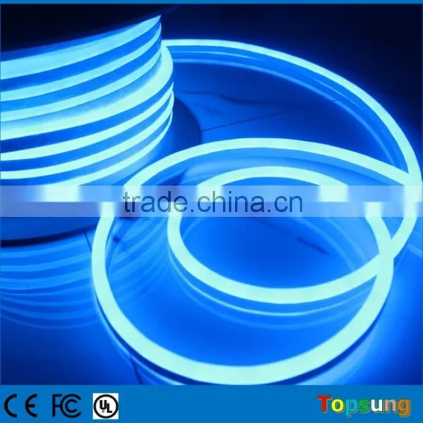 Milky White PVC Lamp Body Blue Color Led Neon Mini 8.5*17mm 24v DC 6w/m Flex Neon Light photo-5
