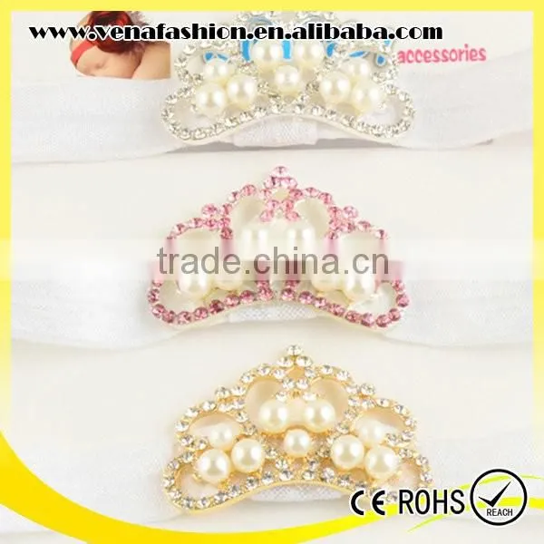 Cheap Pearl Baby Girls Headband, Girls Princess Crown Headband photo-5