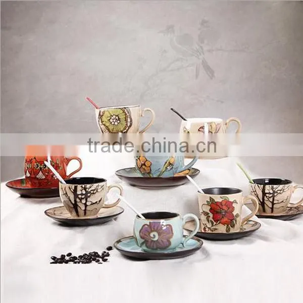 Antique Reusable Ceramic Tea Cup and Saucer Wholesale