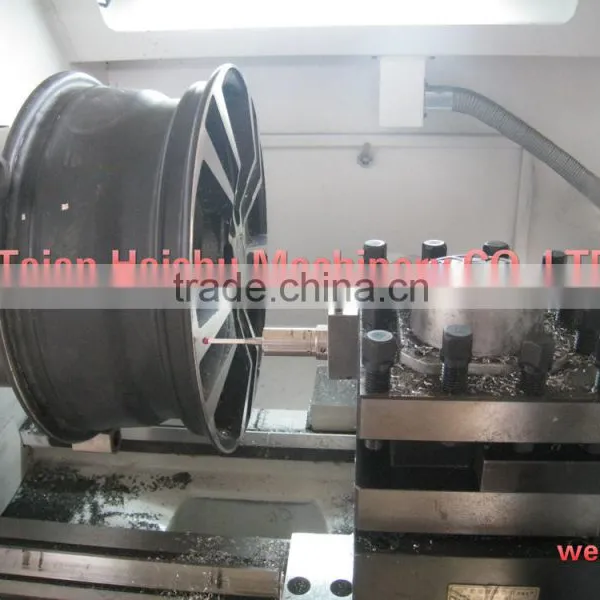Car Alloy Wheel Surface Diamond Cutting Cnc Lathe With Digitizer Probe Controller CK6166A photo-5
