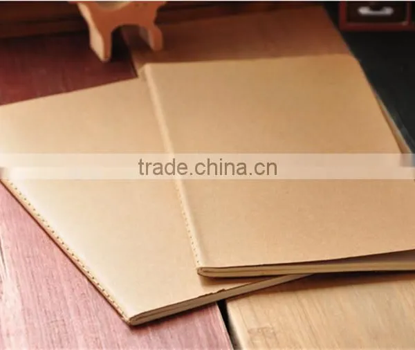 Blank Notepad Book Vintage Soft Copybook Daily Memos Kraft Cover Journal Notebooks photo-6