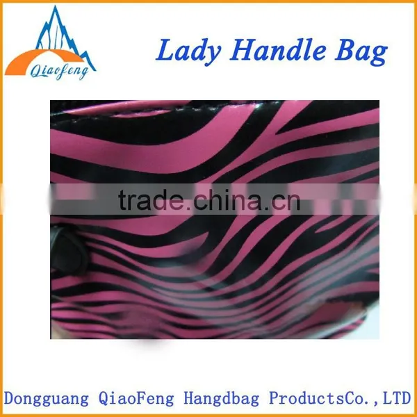 Shiny Stripe pu Lady Handbag , Elegance Ladies Tote Bag Quality Choice photo-2
