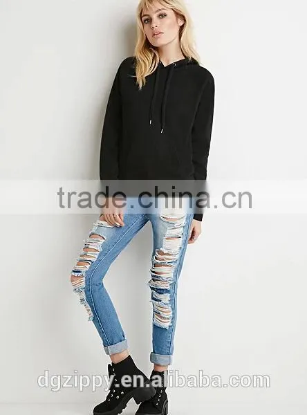 China Wholesale New Fashion Hoodie Design Classic Fleece Hoodie for Women photo-4