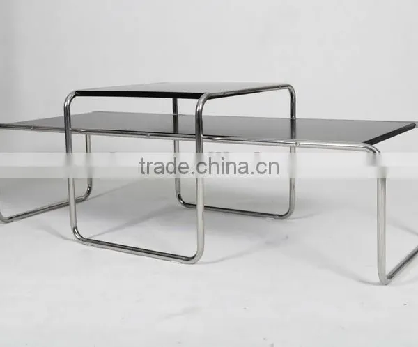 Wooden Black Cheap Rectangular Kivaha Coffee Table Set Wholesale photo-3