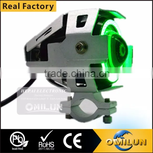 Factory Direct 12-80V U7 Led Headlight With Angel Eyes for Motorcycles photo-3