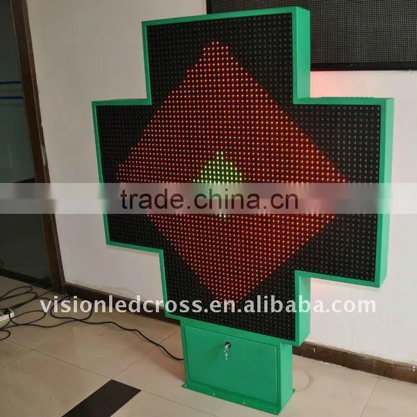 IP65 Outdoor LED Display P20 Pharmacy Cross Sign With Full Color photo-2