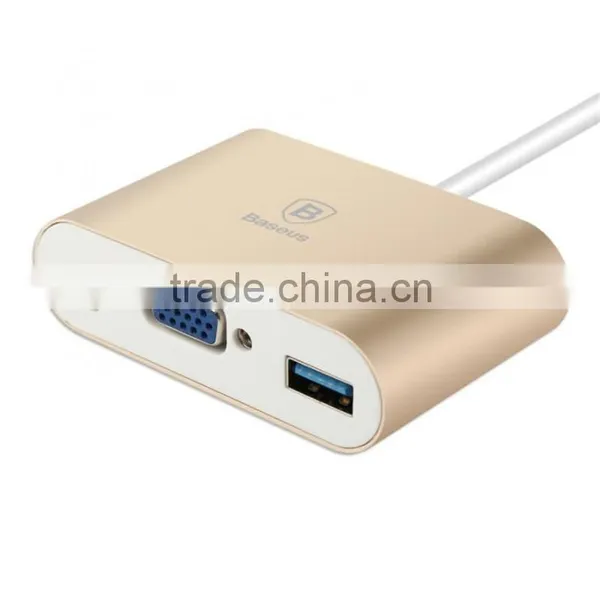 Baseus 2A Type-C To VGA+ HUB Adapter photo-6