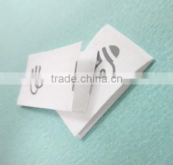High Quality Soft Feeling Dull Satin Printed Baby Garment Main Label photo-4