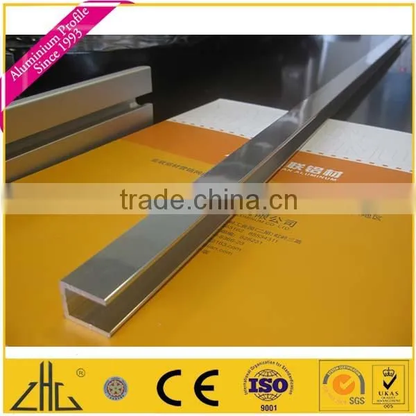 Wow!!Aluminium Balustrade Profile, Aluminium Glass Profiles, Aluminium u Channel/ Polished Aluminum Kitchen Profile Manufacturer photo-3