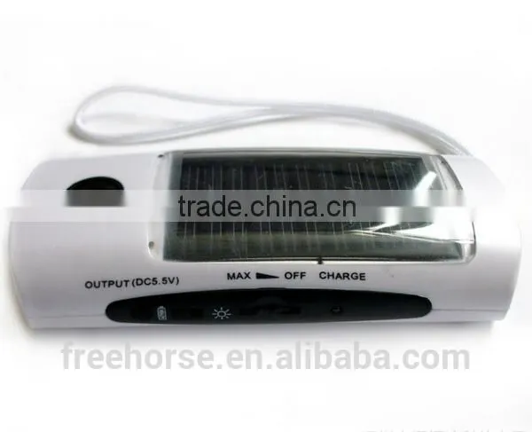 New Arrival Solar Power Bank Charger Led Torch Light Portable Power Bank Solar photo-2