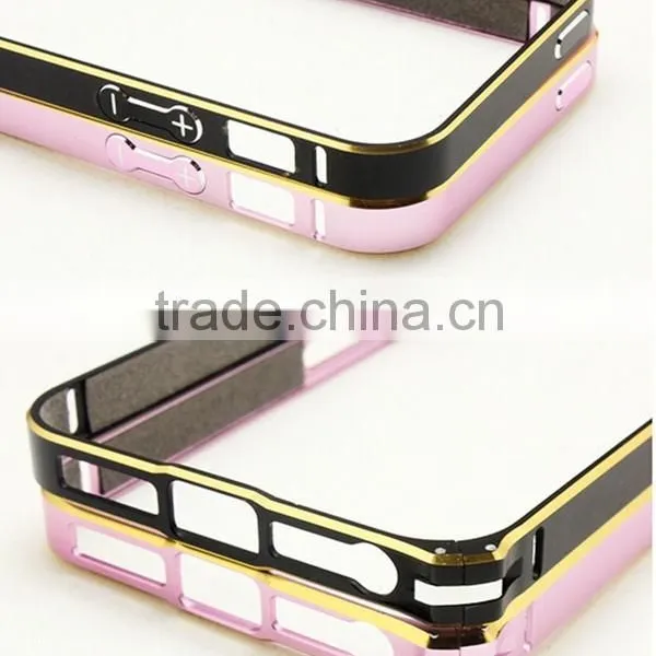 Gift Promotion, Aluminum Phone Border for IPhone 5 5s 6 Plus, With Gold Edge photo-2